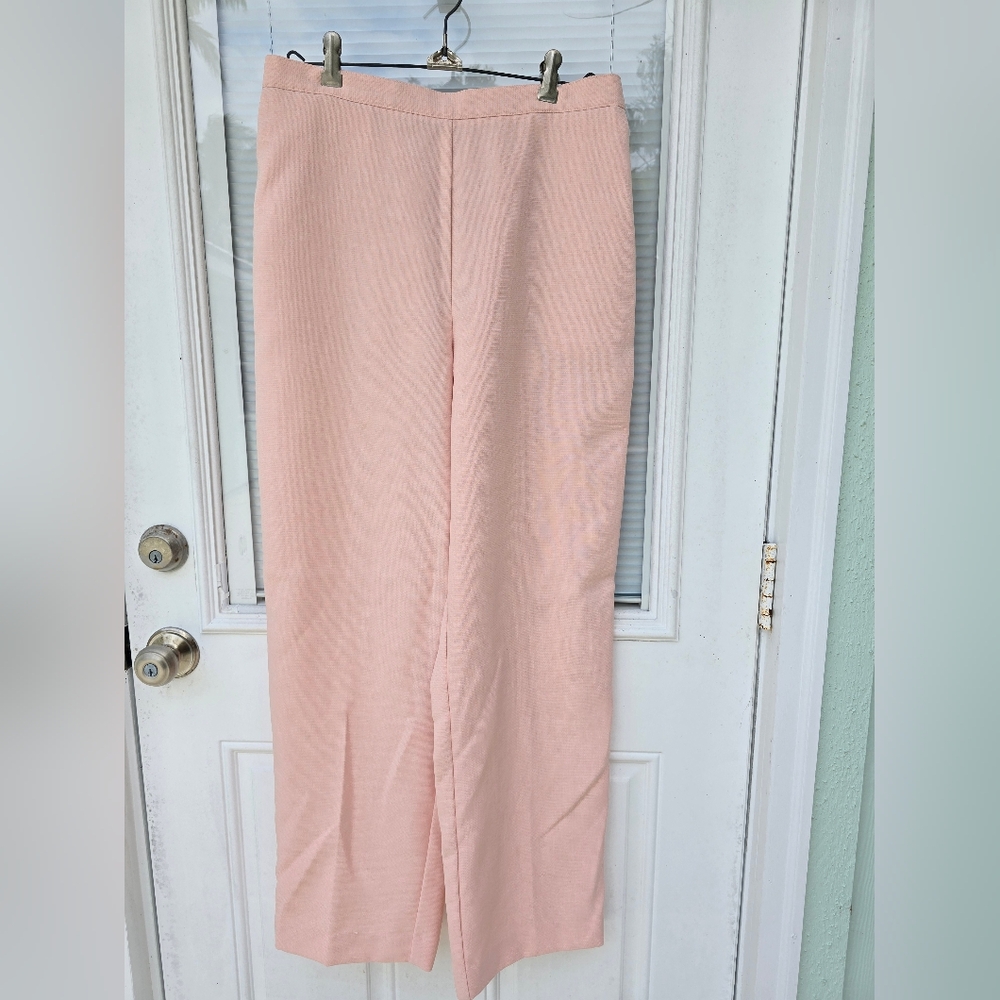 Alfred Dunner Light Pink Wide-Leg Pants 12